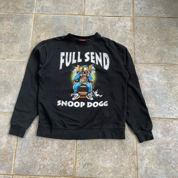 Full Send x Snoop Dogg Crewneck Sweatshirt Collab Size Small Nelk Boys - Picture 2 of 6